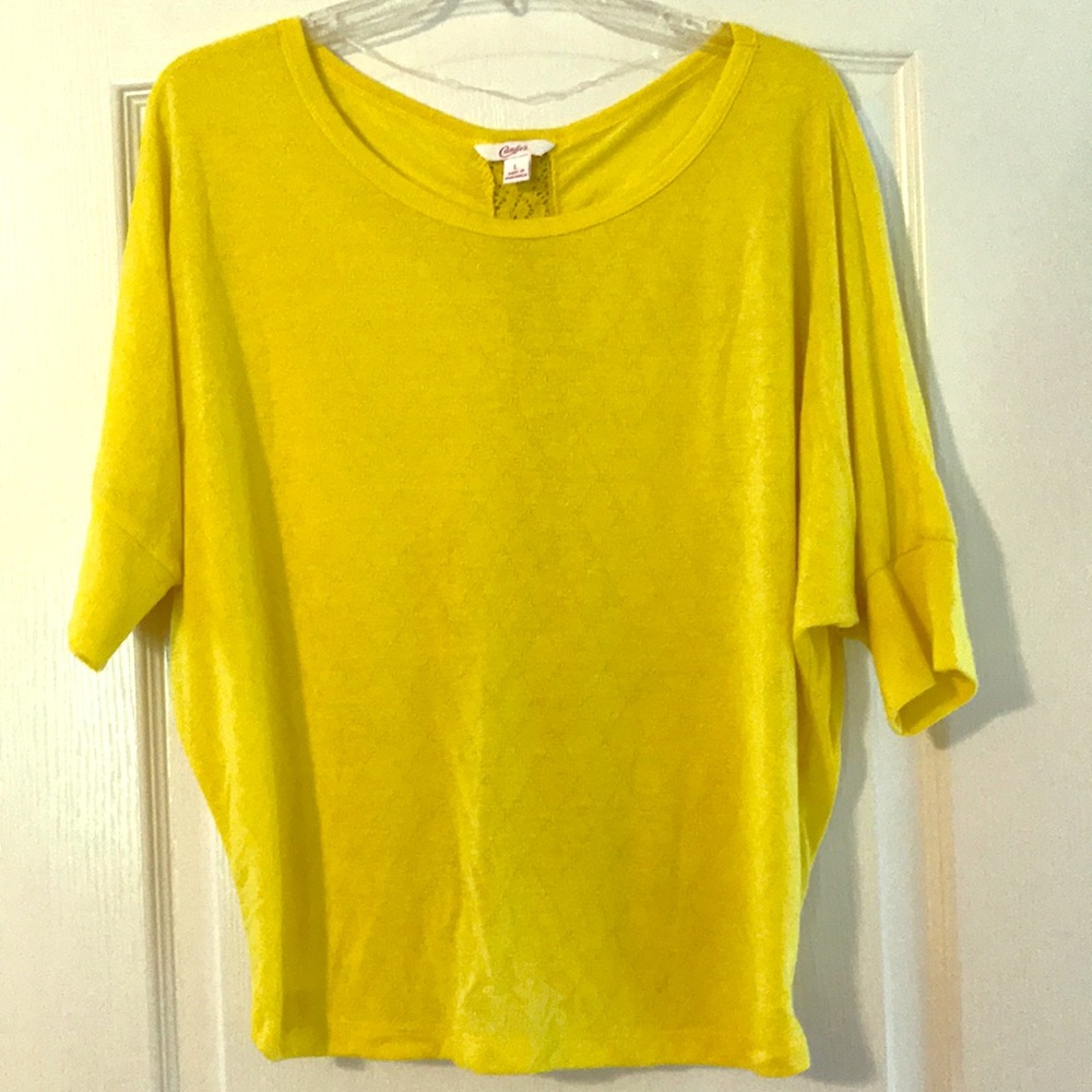 Candie’s, Bright Yellow size L shirt